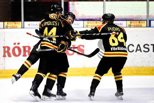 Brynäs Jacob Blomqvist, Elias Fälth och Jonathan Pudas