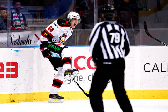 Malmö Redhawks Fredrik Händemark jublar
