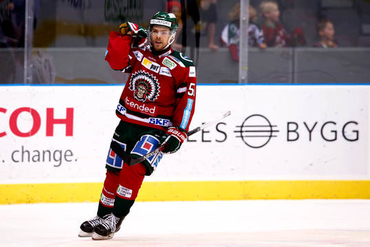 Frölundas Mats Rosseli Olsen jublar