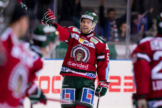Frölundas Mats Rosseli Olsen jublar