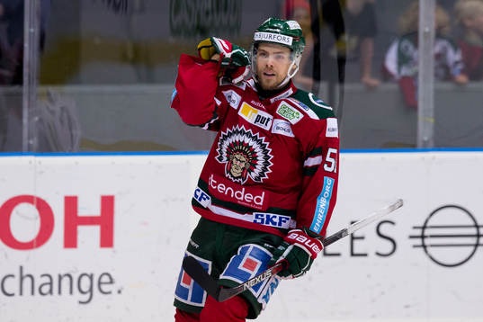 Frölundas Mats Rosseli Olsen jublar