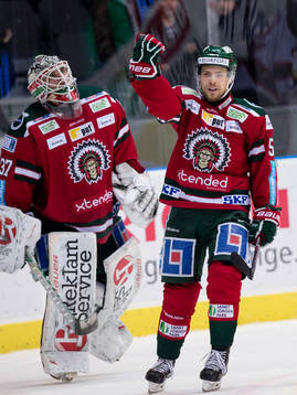 Frölundas Mats Rosseli Olsen jublar