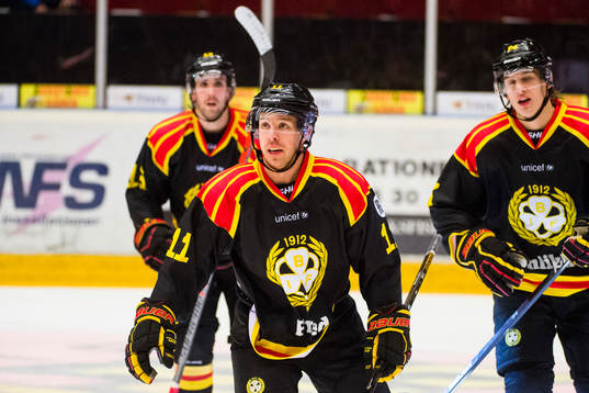 Brynäs Kevin Clark jublar