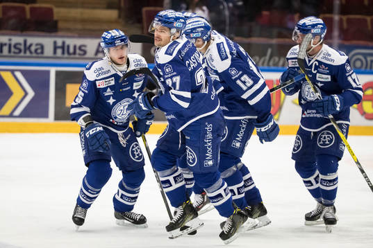 Leksands Ben Youds jublar