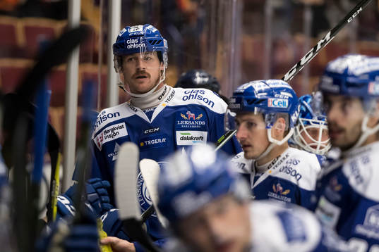 Leksands Joe Piskula  i ishockeymatchen i SHL mellan