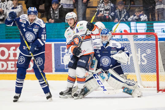Leksands Markus Lauridsen och Växjös Linus Högberg