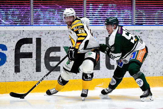 Skellefteås Johan Alm och Färjestads Sebastian Erixon
