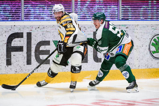Skellefteås Johan Alm och Färjestads Sebastian Erixon