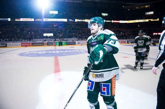 Färjestads Anton Grundel jublar