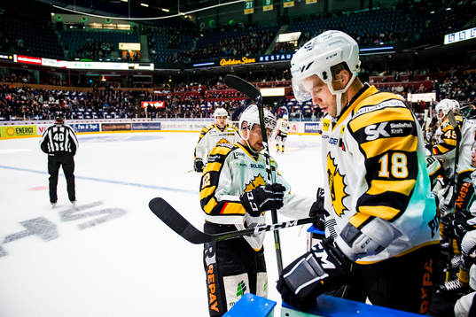 Skellefteås Adam Pettersson och Pontus Petterström deppar