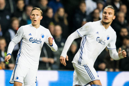 FC Köpenhamns Ludwig Augustinsson och Erik Johansson