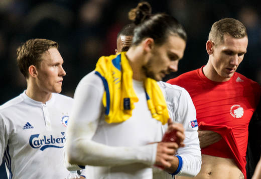 FC Köpenhamns Ludwig Augustinsson, Erik Johansson och