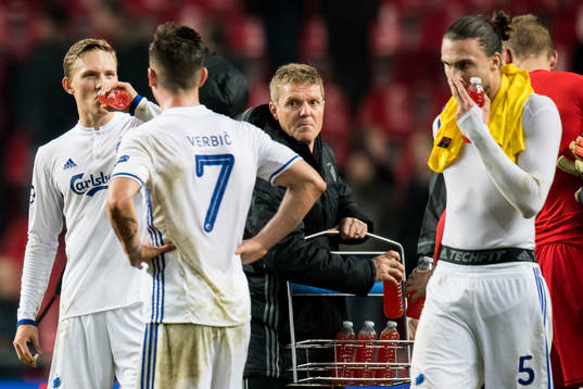 FC Köpenhamns Ludwig Augustinsson (tv) och Erik Johansson