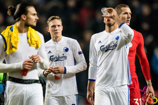 FC Köpenhamns Erik Johansson, Ludwig Augustinsson och