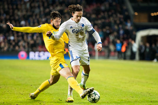Portos Felipe och FC Köpenhamns Thomas Delaney