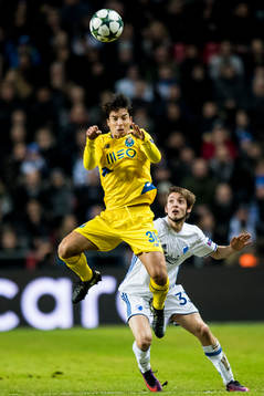 Portos Oliver Torres och FC Köpenhamns Rasmus Falk