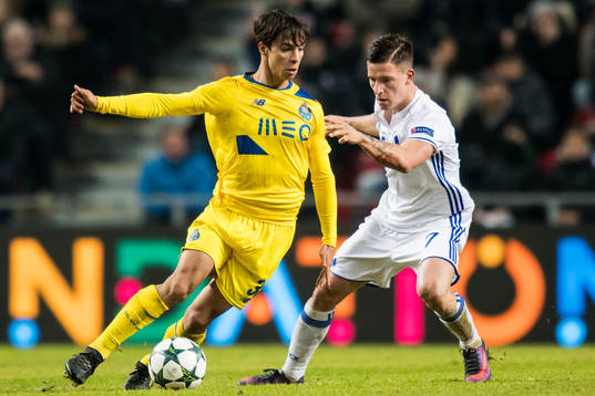 Portos Oliver Torres och FC Köpenhamns Benjamin Verbic