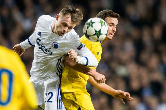 FC Köpenhamns Peter Ankersen och Portos Diogo Jota