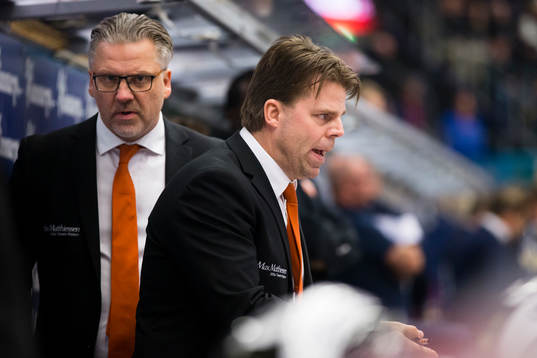 Karlskronas tränare Per Hånberg och assisterande tränate