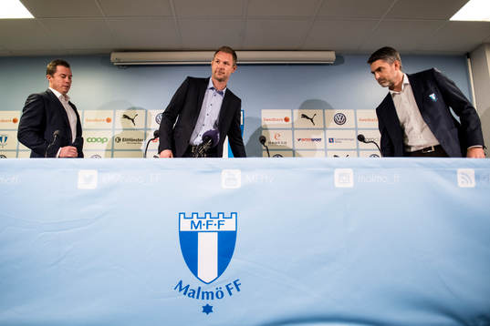 Malmö FFs sportchef Daniel Andersson och VD Niclas Carlnén