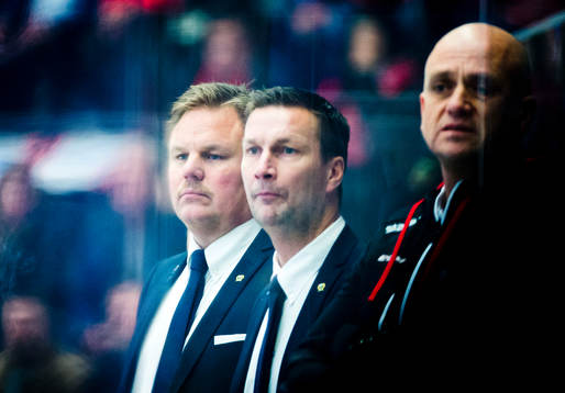 Färjestads Tränare Leif Carlsson deppar