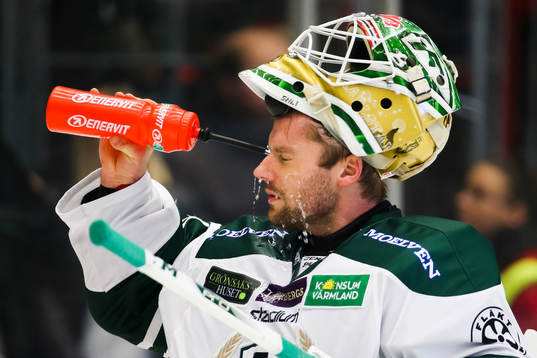 Färjestads målvakt Lars Haugen