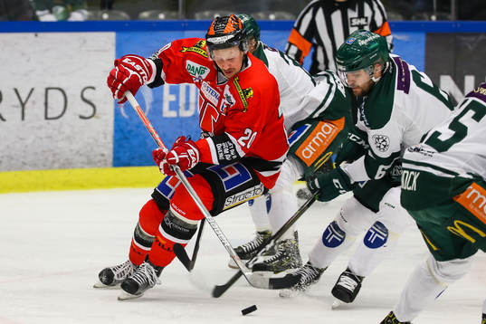 Örebros Marcus Weinstock och Färjestads Mikael Wikstrand