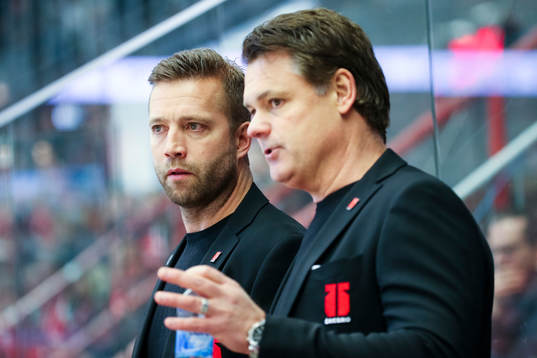 Örebros tränare Johan Tornberg och tränare Lars Ivarsson