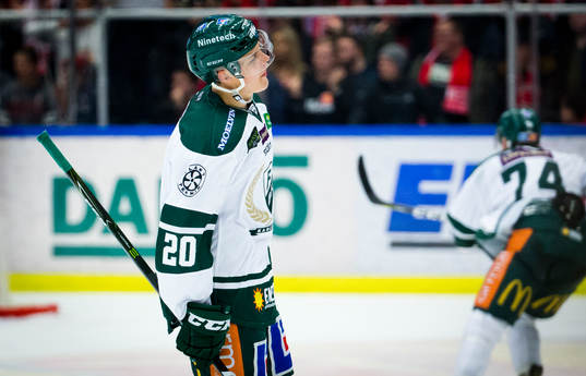 Färjestads Joel Eriksson Ek deppar