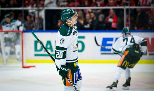 Färjestads Joel Eriksson Ek deppar