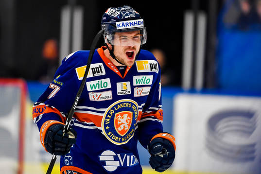 Växjös Pontus Netterberg jublar