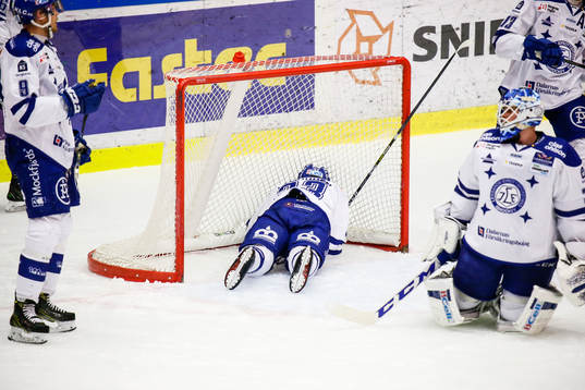 Leksands Lukas Ericsson , Markus Lauridsen och målvakt
