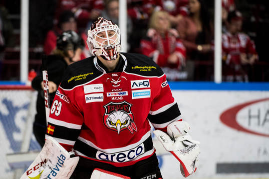 Malmö Redhawks målvakt Oscar Alsenfelt