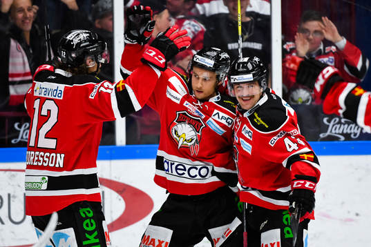 Malmö Redhawks Andreas Thuresson , Ilari Filppula och