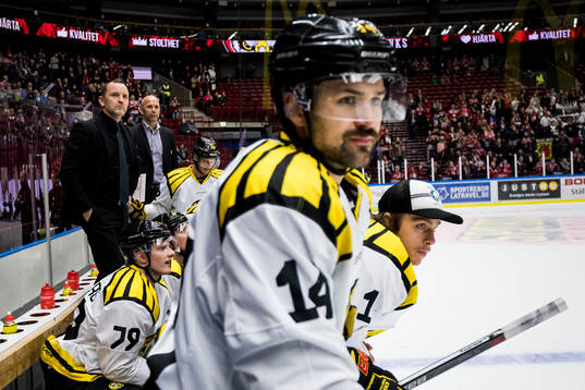Brynäs tränare Thomas Berglund och Johan Alcén