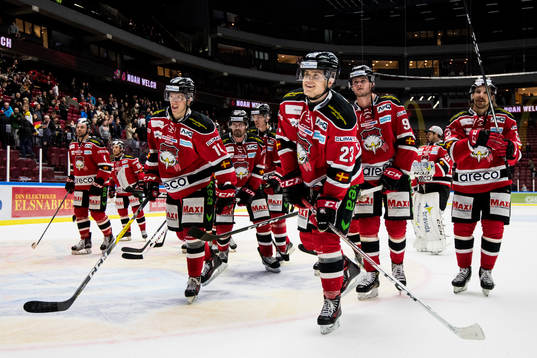 Malmö Redhawks Christoffer Forsberg, Carl-Johan Lerby, Kim
