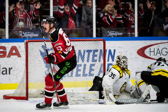 Malmö Redhawks Fredrik Händemark jublar