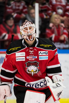 Malmö Redhawks målvakt Oscar Alsenfelt