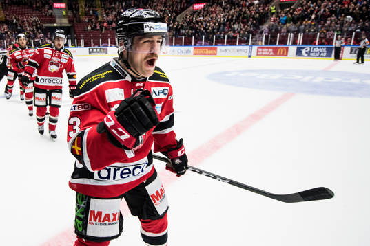 Malmö Redhawks Nichlas Hardt jublar