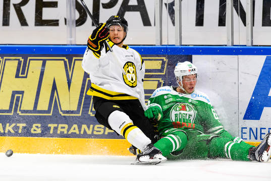 Brynäs Nick Johnson och Rögles David Åslin