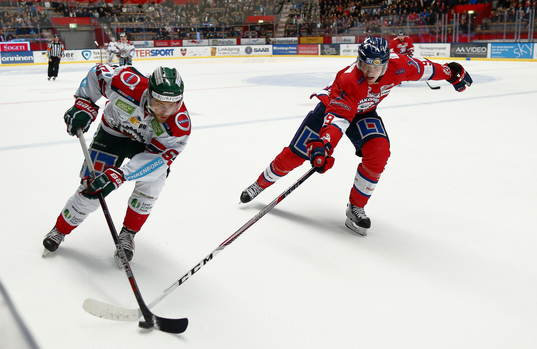 Frölundas Mats Rosseli Olsen och Anton Karlsson