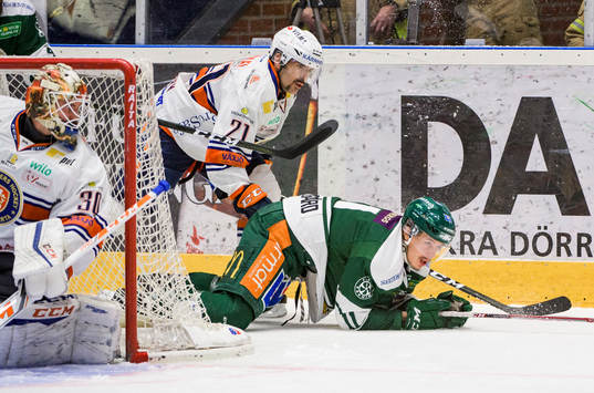 Växjös Cory Murphy och Färjestads Joakim Nygård