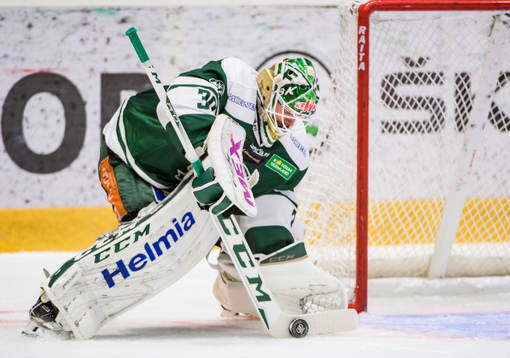 Färjestads målvakt Lars Haugen
