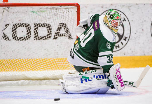 Färjestads målvakt Lars Haugen