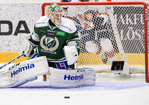 Färjestads målvakt Lars Haugen