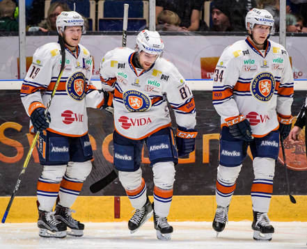 Växjös Tuomas Kiiskinen, Robert Rosén och Olli Palola