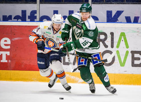 Växjös Joakim Hillding och Färjestads Andreas Jämtin