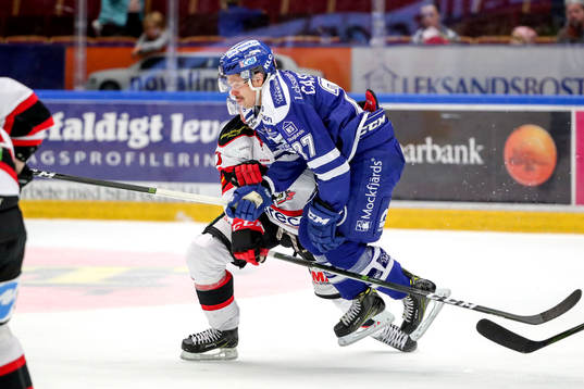 Leksands Eric Castonguay och Malmö Redhawks Nils Andersson