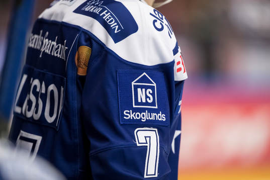 Leksands tröja Johan Olofsson  i ishockeymatchen i SHL