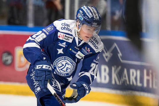 Leksands Patrik Norén  i ishockeymatchen i SHL mellan